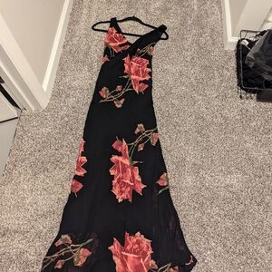 Eva Blue Floral pattern dress